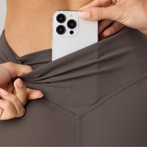 Fabletics Pureluxe High-waisted Kick Flare Legging NWT XL Taupe Slate Pocket